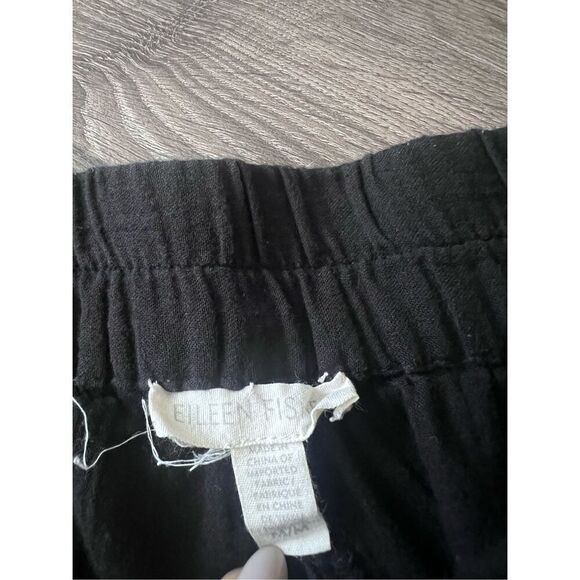 Eileen  Fisher 100% cotton Muslin Women Wide leg Pants sz Medium - Picture 5 of 5